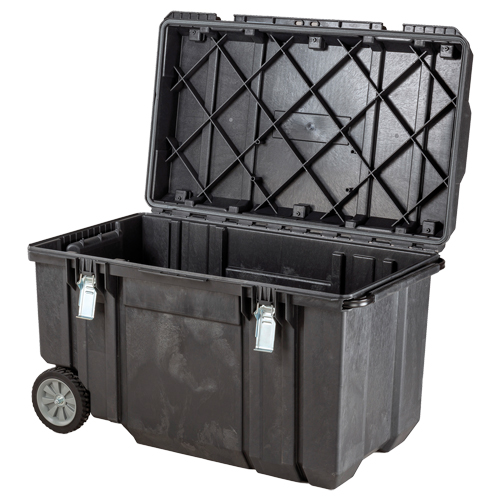 TOUGH CHEST Mobile Storage, 38-29/32" x 23-3/32" x 24-5/16", Black Dufferin Supply