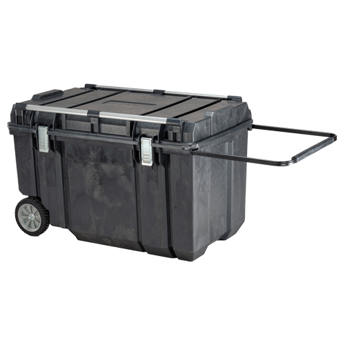 TOUGH CHEST Mobile Storage, 38-29/32" x 23-3/32" x 24-5/16", Black Dufferin Supply