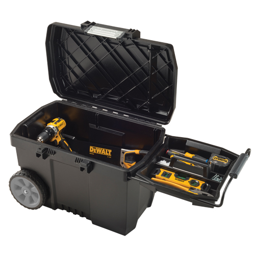 Coffre &agrave; outils pour entrepreneur, 15-19/32" la x 24-13/16" p x 16-1/2" h, Noir Dufferin Supply