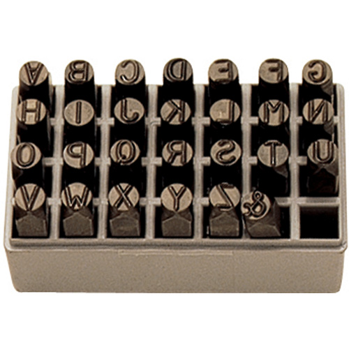 Jeu de lettres pour estampage &agrave; la main, 27 morceaux Dufferin Supply