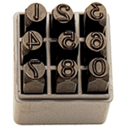 Jeu de num&eacute;ros &agrave; estamper &agrave; la main, 9 morceaux Dufferin Supply