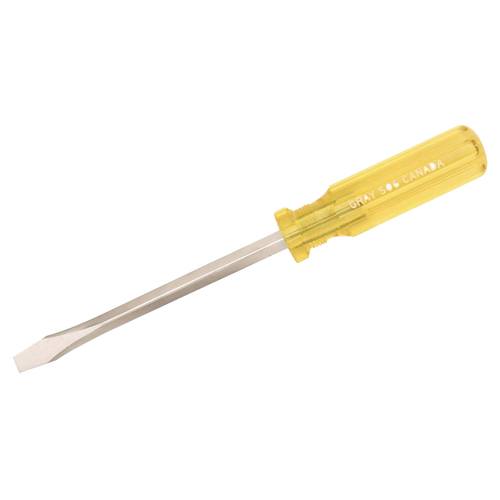 Tournevis fendu, 1/4", 6-3/4" lo, Prise Plastique Dufferin Supply