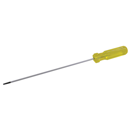 Electrician's Slotted Screwdriver, 1/8" Tip, Round, 6-1/2" L, Plastic Handle Dufferin Supply