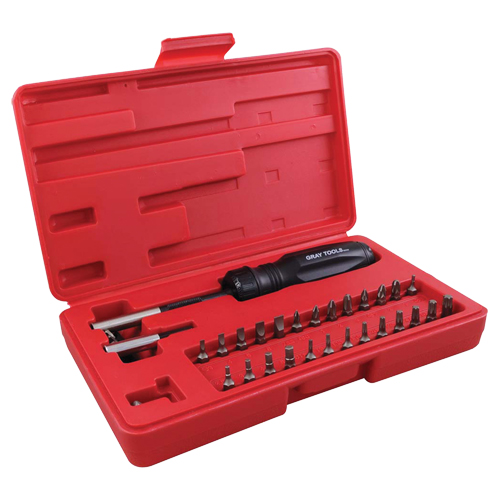 Gearless Screwdriver Set In Plastic Storage Case, 10" L Dufferin Supply