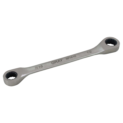 Cl&eacute; &agrave; cliquet polygonale double pour engrenage, 12 pans, 7/16" x 1/2", Fini Ordinaire Dufferin Supply