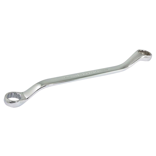 Box End Wrench, 12 Point, 17 mm x 19 mm, 15° Offset, Chrome Finish Dufferin Supply