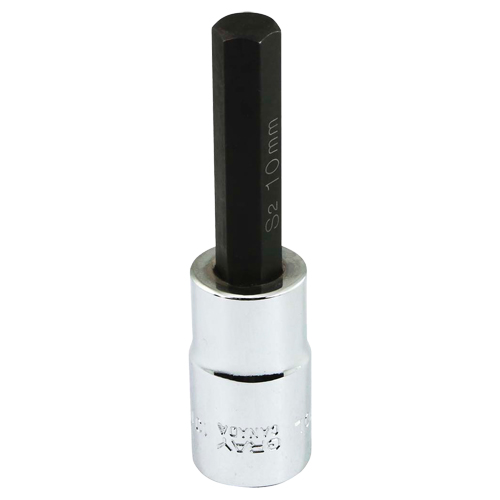 Bit Socket, Hex, 10 mm x 81 mm L, 1/2" Square Drive Drive Dufferin Supply