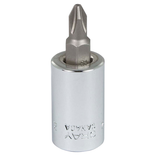 Head Socket, Phillips, #2 x 1.93" L, 3/8" Square Drive Drive Dufferin Supply