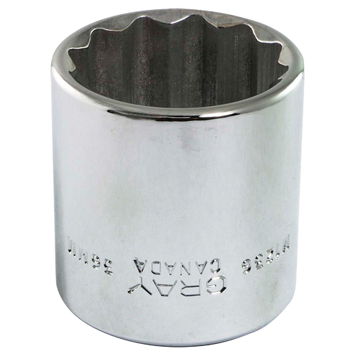 Socket, 13 mm, 1/2" Drive, 12 Points Dufferin Supply