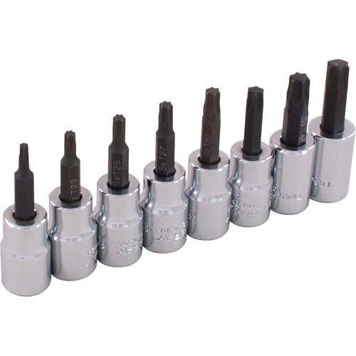 Jeu de douilles, Torx, Prise 3/8", 8 mrcx Dufferin Supply