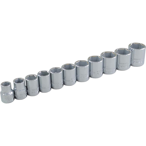 Jeu de douilles, 11 Mcx, Prise de 3/8" Dufferin Supply