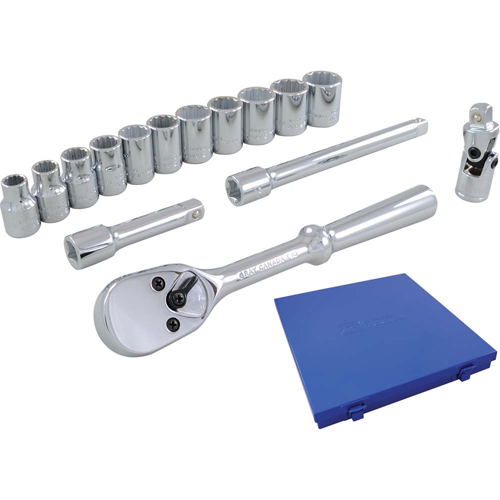 Jeu de douilles et accessoires, 15 Mcx, Prise de 3/8" Dufferin Supply
