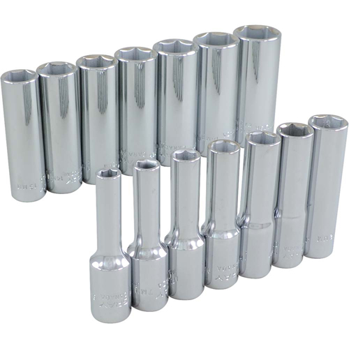Jeu de douilles, 14 Mcx, Prise de 3/8", Profond Dufferin Supply