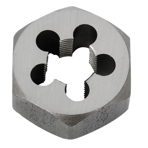 Hex Rethreading Die Nut, 1"/1-1/16" Dia., 3/8"-18 Thread, Carbon Steel/Chromium Steel Dufferin Supply
