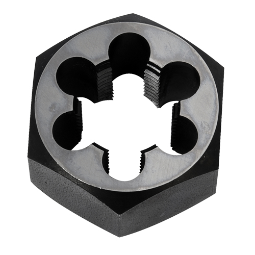 Hex Rethreading Die Nut, 2"/1" Dia., 3/4"-14 Thread, Carbon Steel/Chromium Steel Dufferin Supply