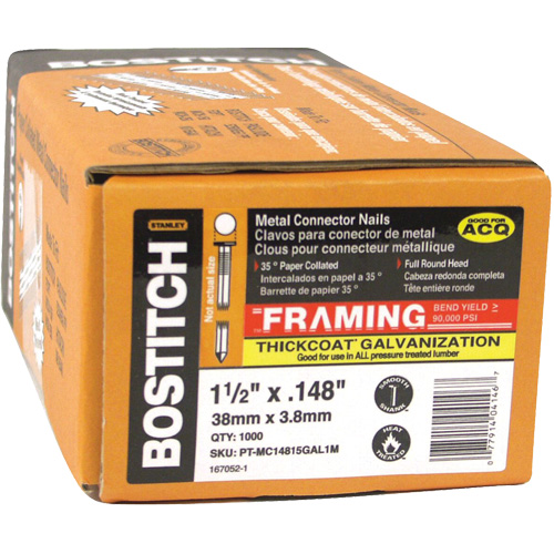 35° Angled Strapshot Metal Connector Nails Dufferin Supply