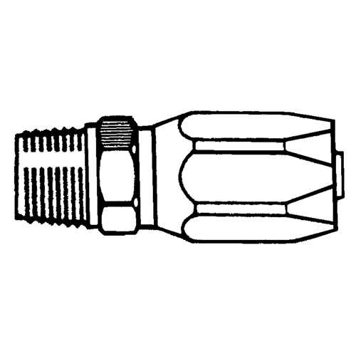 Fittings - Reusable Hose Fittings, 1/2" Dia., Brass Dufferin Supply