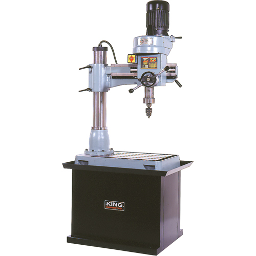 Perceuse-Fraiseuse Radiale, 1/2" Mandrin, 5 Vitesse(s), 21-5/8" la X 19-5/8" lo, #3 Morse Dufferin Supply