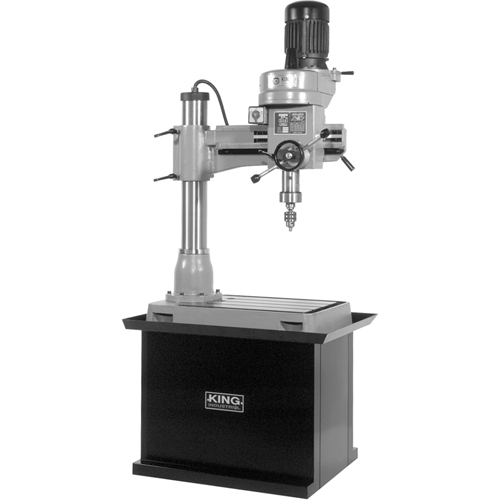 Perceuse-Fraiseuse Radiale, 1/2" Mandrin, 5 Vitesse(s), 21-5/8" la X 19-5/8" lo, #3 Morse Dufferin Supply
