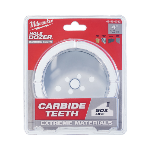 Scie &agrave; bouteur au carbure, 4", Profondeur de la coupe 1-31/50", Carbure Dufferin Supply