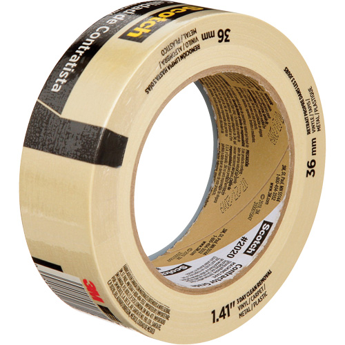 Ruban-cache Scotch pour entrepreneurs 2020, 36 mm (1-1/2") x 55 m (180'), Beige Dufferin Supply
