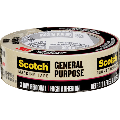 Ruban-cache Scotch pour entrepreneurs 2020, 36 mm (1-1/2") x 55 m (180'), Beige Dufferin Supply