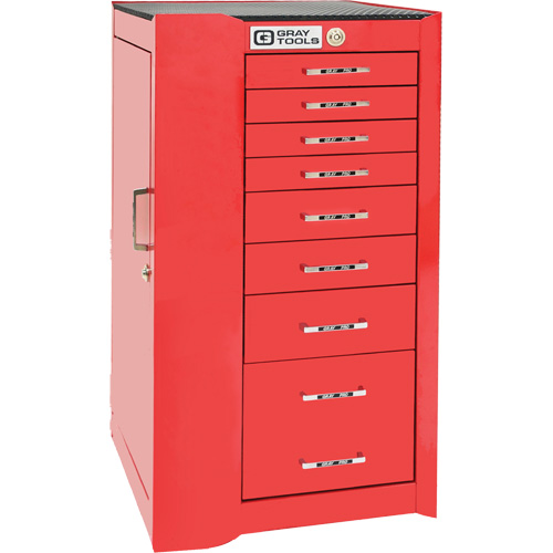 Armoire compl&eacute;mentaire gauche de s&eacute;rie Pro+, 8 tiroirs, 19" la x 19" p x 36-1/2" h, Rouge Dufferin Supply