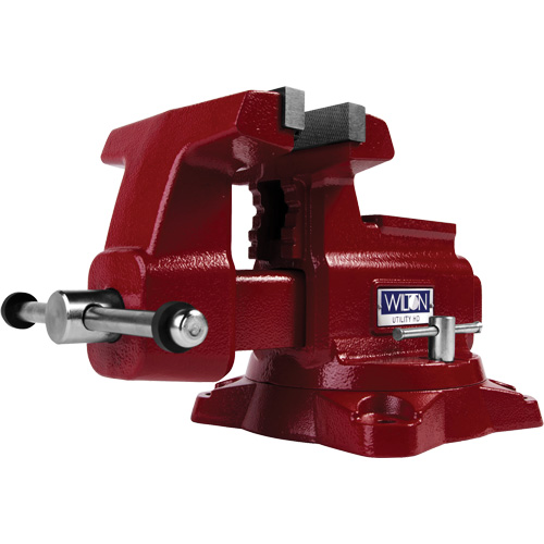 Utility HD Bench Vise, 6-1/2" Jaw Width, 4-1/4" Throat Depth Dufferin Supply