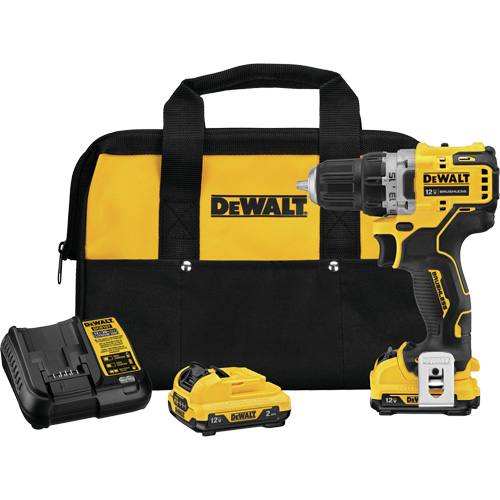 Trousse de perceuse-visseuse avec moteur sans brosse Xtreme, Lithium-ion, 12 V, Mandrin 3/8", Couple 250 UWO Dufferin Supply
