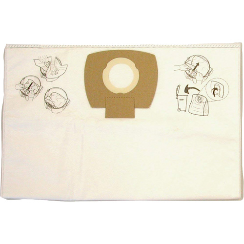 Sacs-filtre en papier pour aspirateur, 8 gal. US Dufferin Supply