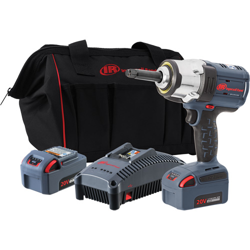 IQv20 Cordless Impact Wrench with 2" Anvil Extension Kit, 20 V, 1/2" Socket Dufferin Supply