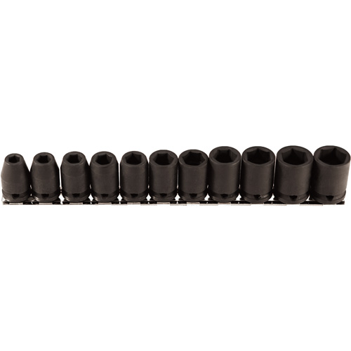 Jeu de douilles, 11 Mcx, Chocs, Prise de 3/8" Dufferin Supply