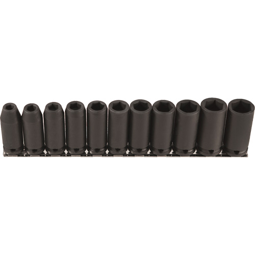 Long Socket Set, 11 Pcs, Impact, 3/8" Drive Size, Deep Dufferin Supply