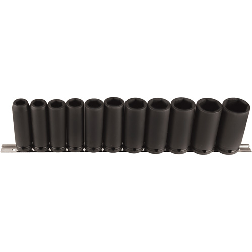 Jeu de douilles longues, 11 Mcx, Chocs, Prise de 1/2", Profond Dufferin Supply