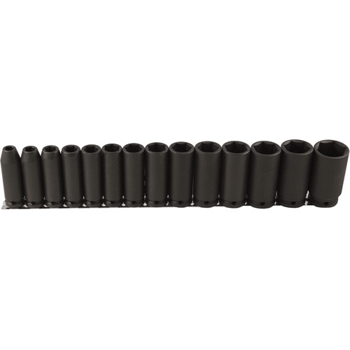 Jeu de douilles longues, 14 Mcx, Chocs, Prise de 1/2", Profond Dufferin Supply