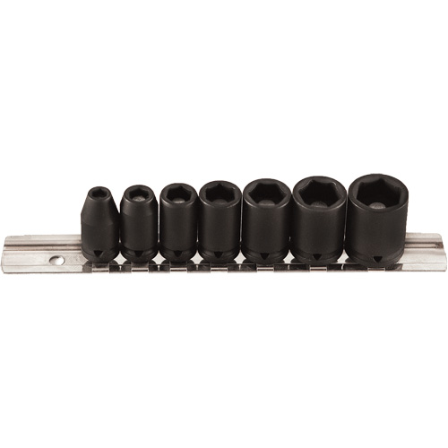 Jeu de douilles magn&eacute;tiques, 7 Mcx, Chocs, Prise de 1/4" Dufferin Supply