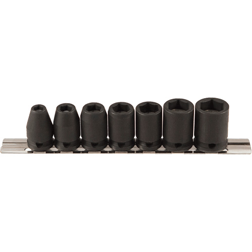 Magnetic Socket Set, 7 Pcs, Impact, 3/8" Drive Size Dufferin Supply