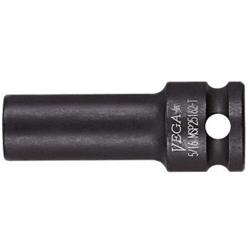 Douille &agrave; paroi mince, Chocs, 1/2", Prise 3/8", 6 pans, Profond Dufferin Supply