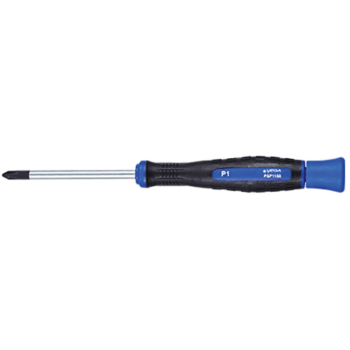 Tournevis Phillips de pr&eacute;cision, #1, 5-7/8" l, Prise Coussin&eacute;e Dufferin Supply
