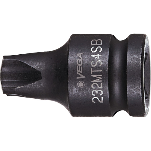 Socket Bit, Mortorq&reg; Super, 4 x 1-1/4" L, 3/8" Drive Dufferin Supply