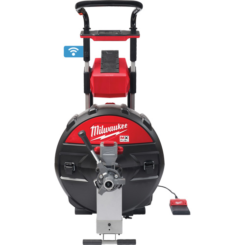 MX Fuel Sewer Drum Machine with PowerTredz, Electric, 5/8" x 100' and 3/4" x 100' Dufferin Supply