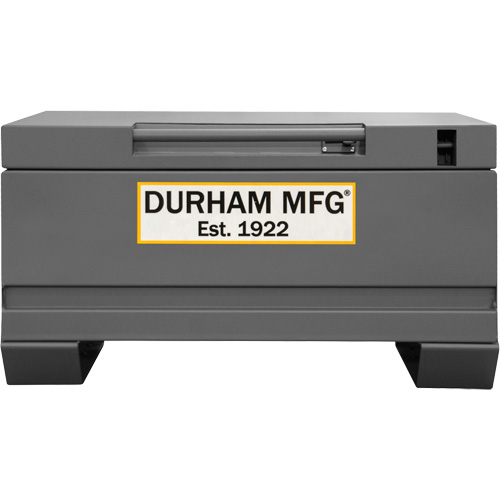 Jobsite Storage Box, 32" x 19" x 17-13/16", Steel, Grey Dufferin Supply