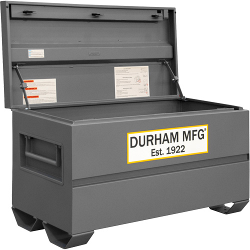 Jobsite Storage Box, 48" x 24" x 27-13/16", Steel, Grey Dufferin Supply
