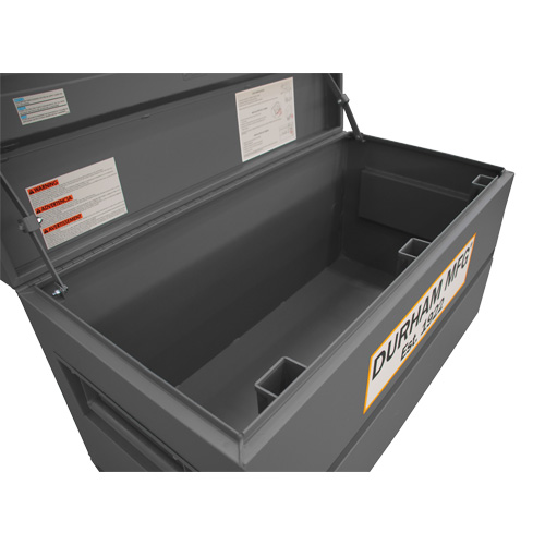 Jobsite Storage Box, 48" x 24" x 27-13/16", Steel, Grey Dufferin Supply