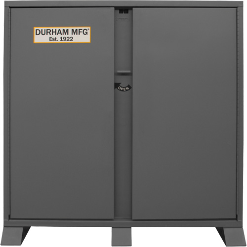 Jobsite Storage Shelving Cabinet, Steel, 47.5 Cubic Feet, Grey Dufferin Supply