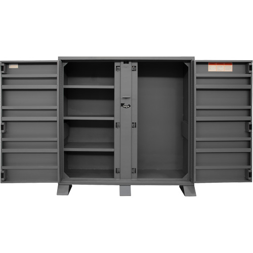 Jobsite Storage Shelving Cabinet, Steel, 47.5 Cubic Feet, Grey Dufferin Supply