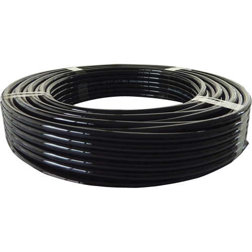 Longlife Pneumatic Tubing, Air, 0.375" OD x 100' L, Nylon/Polyurethane, Black, 232 PSI at 20°C Dufferin Supply