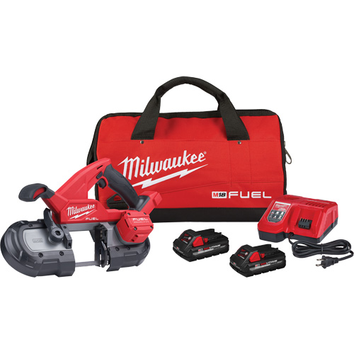 M18 Fuel Compact Band Saw Kit, 18 V, 3-1/4" Capacity Dufferin Supply