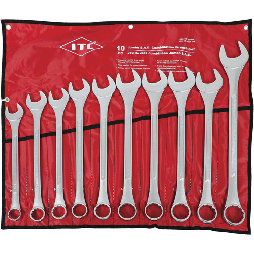 ICWJ-10S Jumbo Wrench Set, Combination, 10 Pieces, Imperial Dufferin Supply