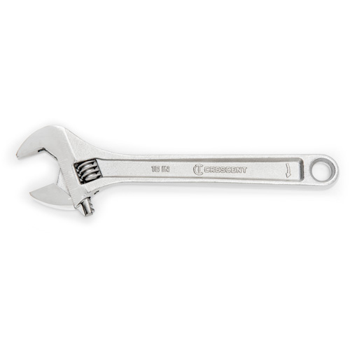 Adjustable Wrench - Boxed, 10" L, 1-5/16"/34 mm Max Width, Chrome Dufferin Supply